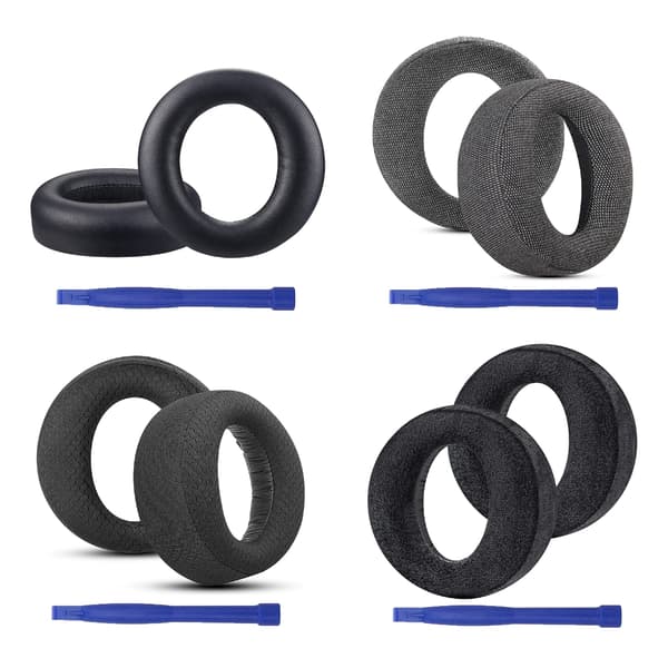 Headset Ørepuder Betræk til PULSE 3D Headset Holdbare og Langtidsholdbare Øremuffer Black soccer net