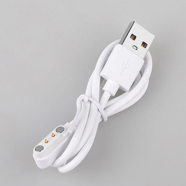 Magnetisk USB Laddningskabel Laddare Ström Fäste Adapter Säkerhet för 2-Pin Klocka Black - 2.5mm 9mm