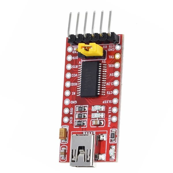 FT232RL USB 3.3V 5.5V til TTL seriel adaptermodul til Arduino Mini-porte