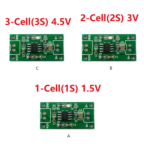 1A 1.2V 2.4V 3.6V NiMH Batteri Dedikerad Laddare 1.5V 3V 4.5V CC/CV Laddning 2S