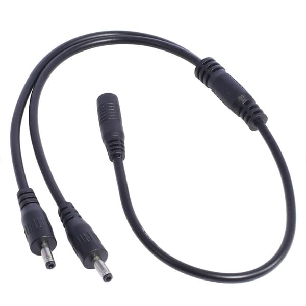 3,5 mm x 1,35 mm DC-fatplugg-splitteradapterkabel for ansiktsrensere LED null - One point two