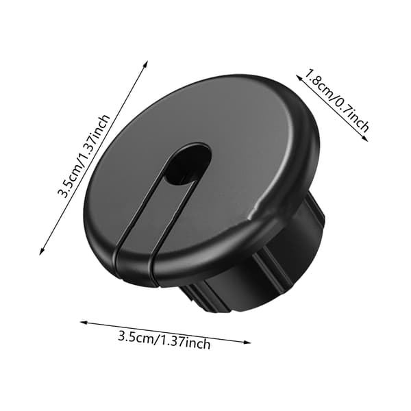 Vægmontering til Dishy Ethernet-kabel, kabelstyringssæt gennemføring Black 1 set