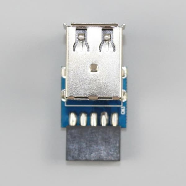 Hovedkort USB-kontakt 9-pinners til dobbel USB2.0-port frontpaneladapter
