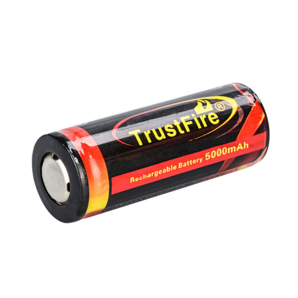 26650 5000mAh Högkapacitets Li-ion 3.7v Uppladdningsbart Batteri 3.2A Urladdning