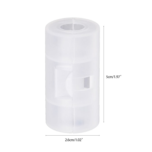 4 st. Standard AA-batteri till storlek C-batteri omvandlare Plastbatteriadapterlåda