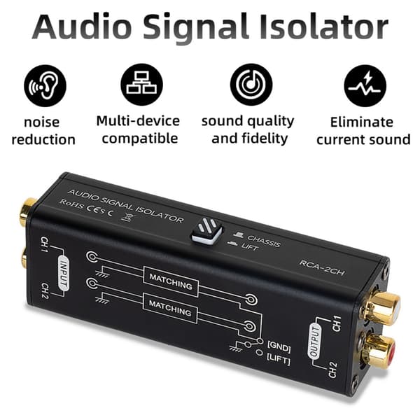 Kvalitetslydforbindelse Musiksignalisolator til musikentusiaster