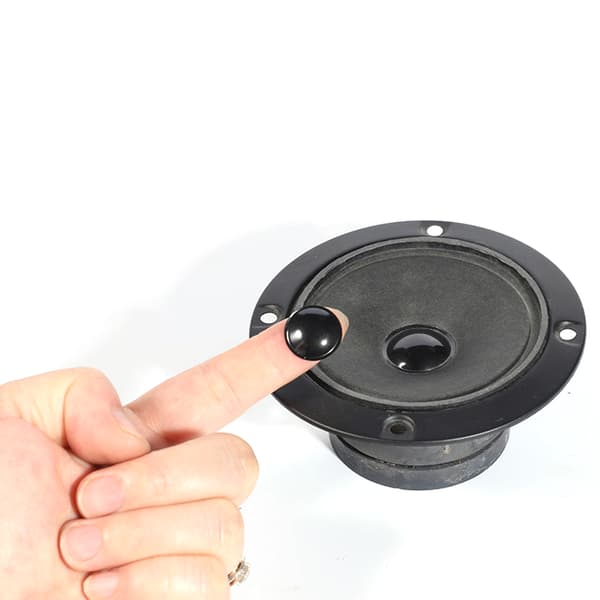 Sort Højttaler Støvhætte myra Materiale Hætte Reparation Audio Enhed Tilbehør 22mm