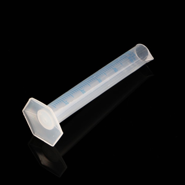 50mL mätcylinder Laboratorietest Graduated Liquid Trial Tube Jar Tool Nytt