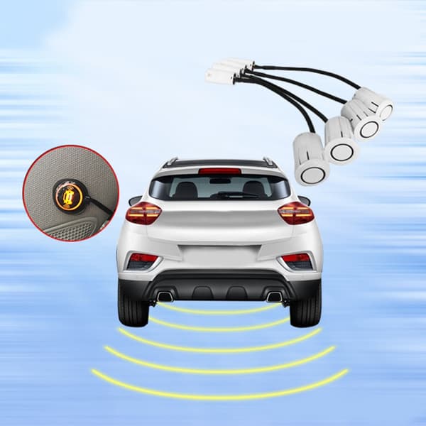 Bil Auto Parkeringssensorer Ryggeradar Lydsystem Black