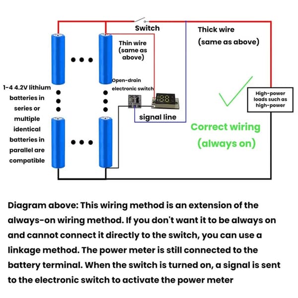Batteriniveauindikator Modul 1-4S Visning af batteriprocentkapacitet 2