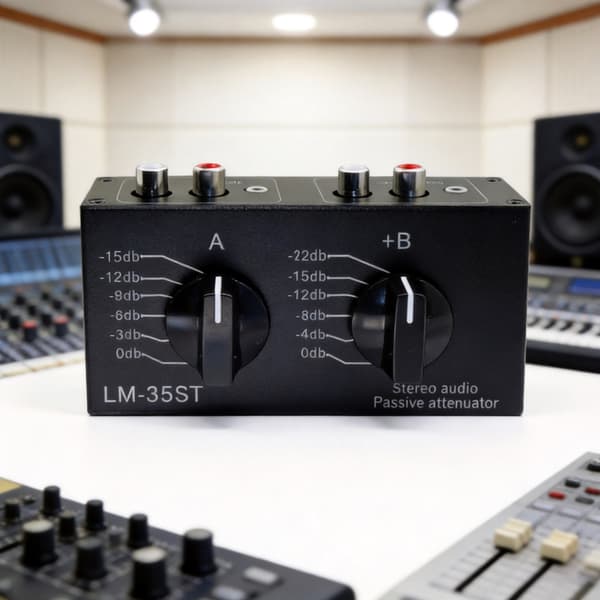 Passiv lydniveauregulator Stereo Attenuator 6-positions omskiftelig indstilling