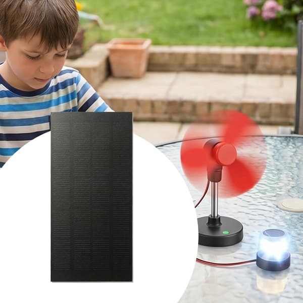 1,2W 5V Bærbart Solpanel Mini Solopladningspanel Fotovoltaiske Celler