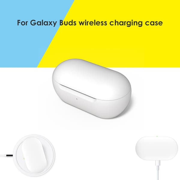 Erstatningsoplader til etui, vugge, dock, bæretaske til Galaxy Buds White