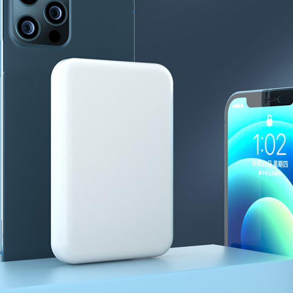 Trådlös Laddare Mag-safe 5000mAh för App-le 12 Mini Snabbladdare
