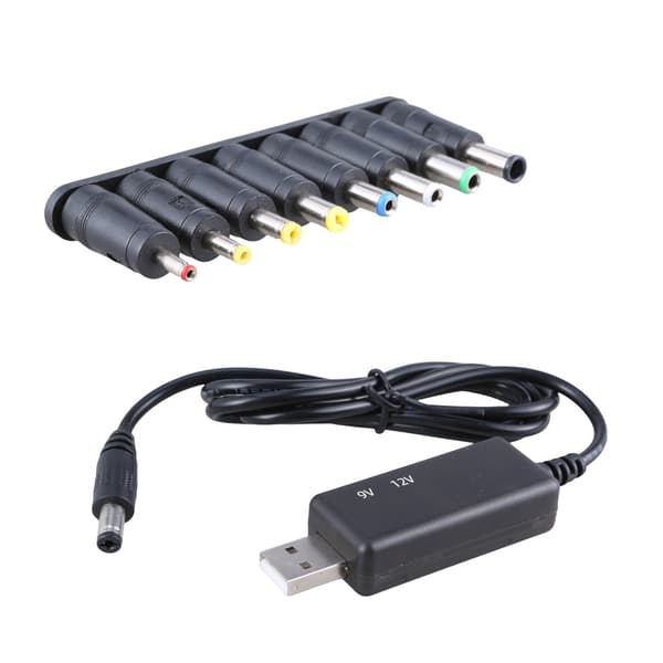 USB til DC-adaptere 5V 9V12V opladningskabel strømkabeladapter til routerhøjttaler null - Line 8 adapters