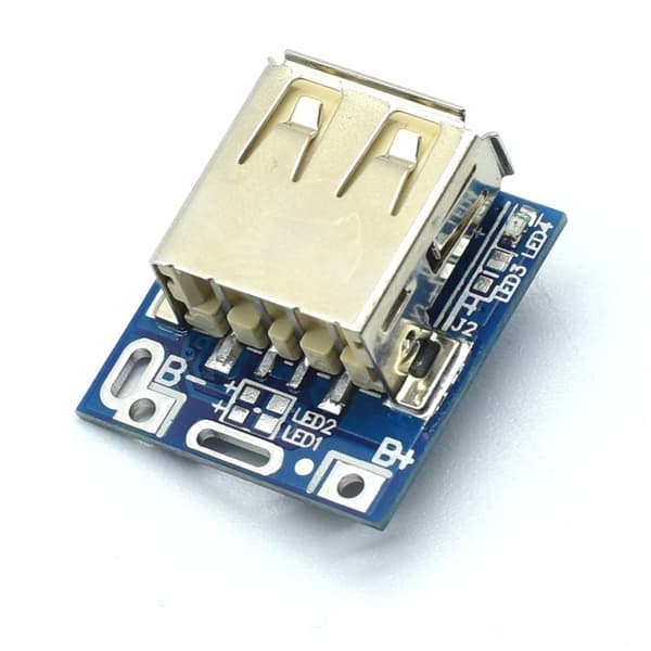 Sæt med 10 stk. 5V Step Up Power Module Boost Board til Lithium Batteribeskyttelse Typec