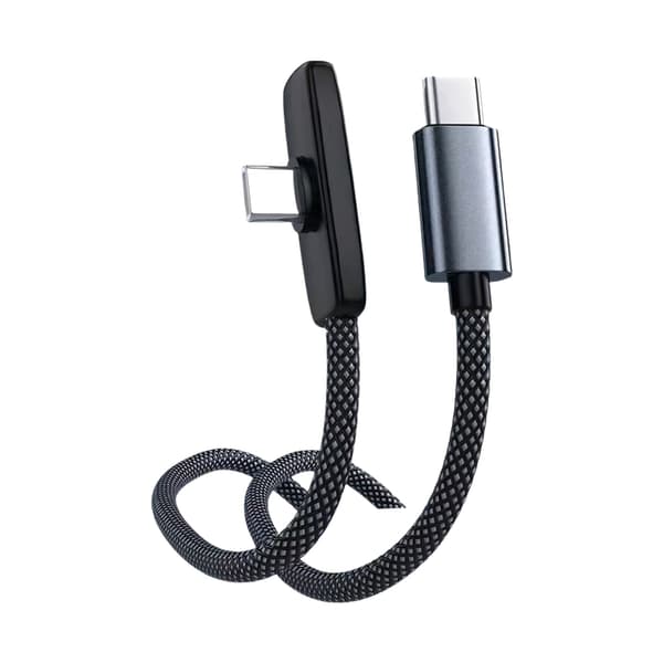 60WPD hurtigladende USB C-kabel med ergonomisk L-form for de fleste Type C-enheter 1m