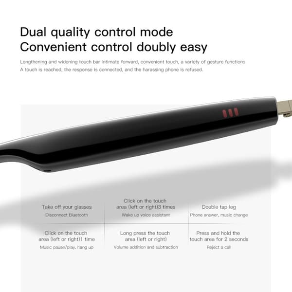 AI-oversætterbriller Bluetooth-kompatible briller til rejser og forretning