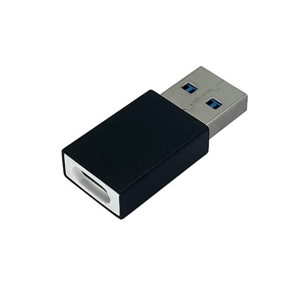 USB Data Blocker Hurtigladeadapter med Datablokkeringsfunksjon Klar for Hurtiglading Black