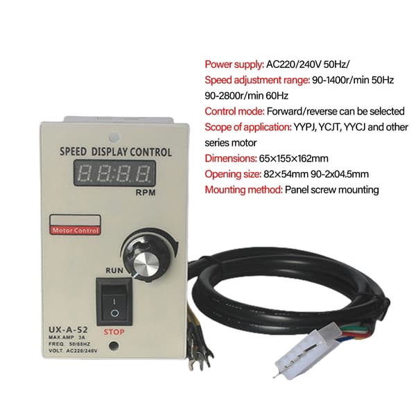 UX-A-52 400W Motorhastighetskontroller 220V for emballasje- og trykkeriindustrien