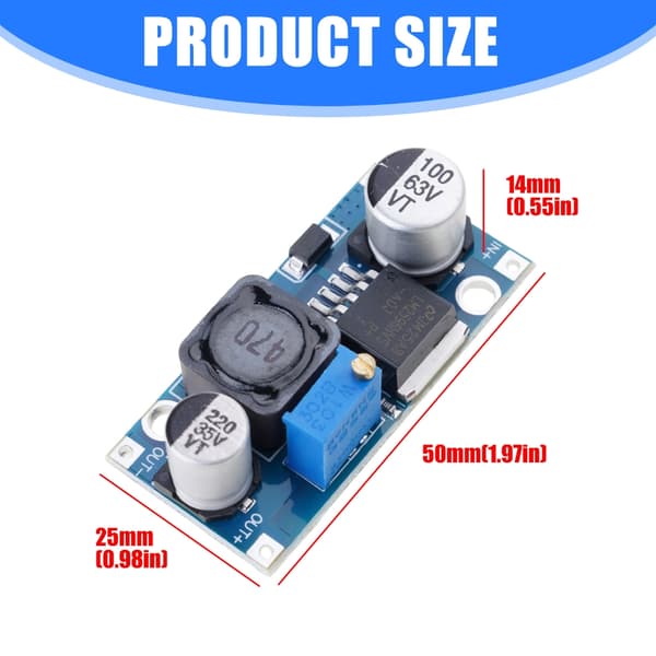 Effektive justerbare buck-omformere for LED-belysning og elektronisk prototyping