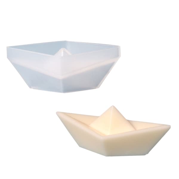 Bådformede silikone lysforme til lysfremstilling Genanvendelig lys resin epoxyform