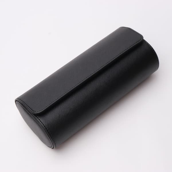 Klockbox Förpackningsbox Tre Klockor Presentförpackning Bärbar Klockförvaringsbox med Snäpplås Black