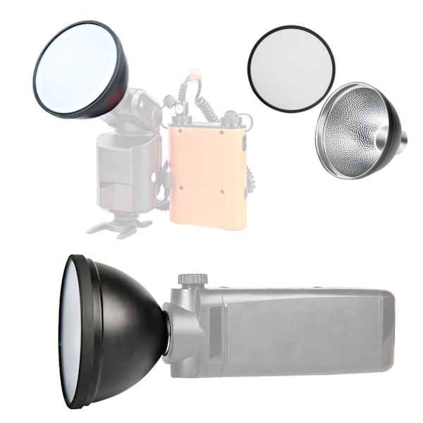 Godox AD-S2 Flash Reflektor Ljusdiffusionshuv för att Minska Röda Ögon och Få Bättre Bilder