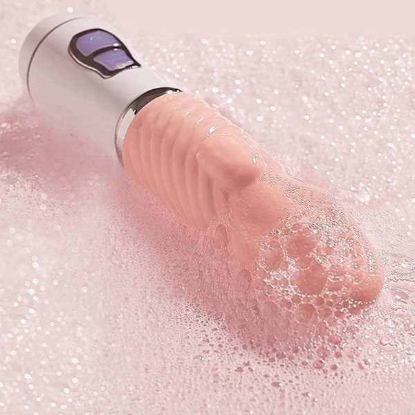 Klitorisstimulerande Vibrator Tunglickande Uppvärmningsleksak med 12 Vibrationslägen & Uppvärmningsfunktion för Kvinnlig Njutning null - Rechargeable 