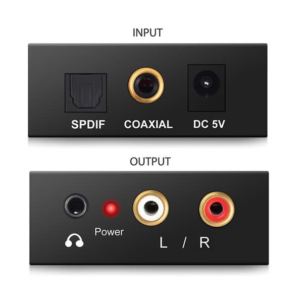 Holdbar 192kHz Digital til Analog Lydkonvertere Til TV Bluray Computere