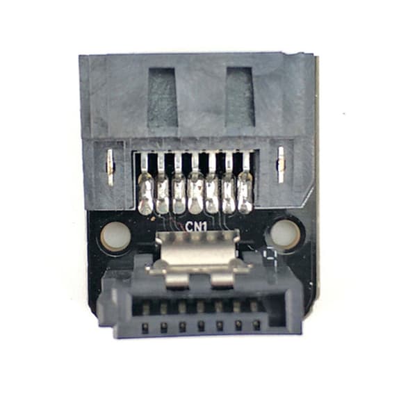 SATAs 7-pin retvinklet hun til han-adapter for forbedret intern organisering null - Forward direction