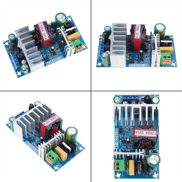 12V 8A 5V 1A 100W AC-DC-virtalähdemuunnin jännitesäädelty Tra