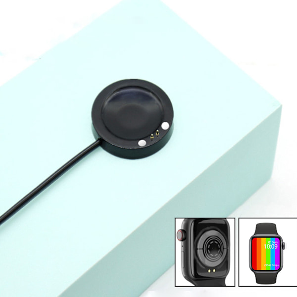 Magnetisk Strömadapter Smartwatch Laddningskabel Laddare Sladd Dockningsstation för W66 Black