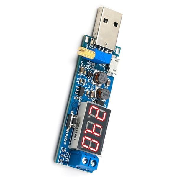 USB Boost/Buck strømforsyningsmodul støtter lavstrømsmodus DC 3,5-12V inngang