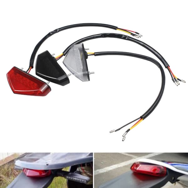 Tilpasselig Motorcykel Blinklys Flere Farvemuligheder ABS-hus 12V System Red