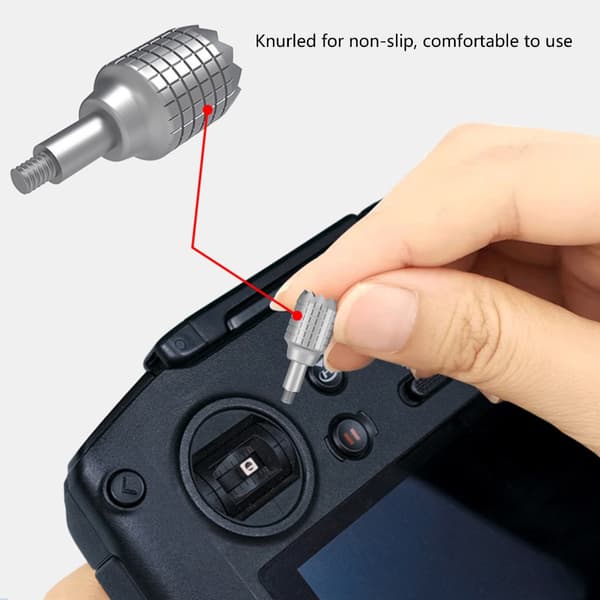 2 stk./sæt udskiftningspinde til Mini 4 professionelle controllere skridsikkert greb Black RC N1 N2