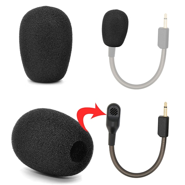 5-pack Vindskyddande Mikrofonöverdrag för BlackShark V2 Pro Headset Professionella Mikrofonöverdrag Reducerar Effektivt Brus