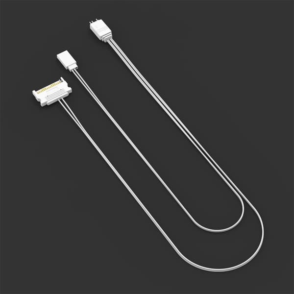 1 kpl 5V 3Pin 5V 3Pin ARGB-ohjaimet SYNC-sovittimet kaapeli emolevyille SYNC White