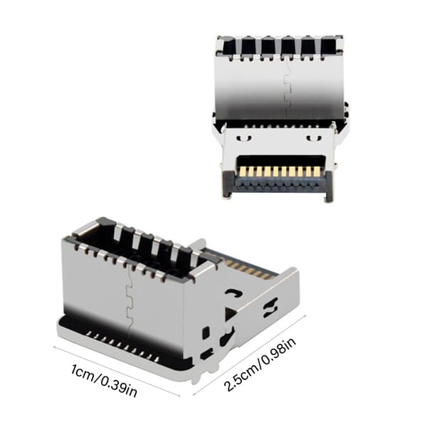 L-formad USB3.1 10Gbps Moderkortsadapter Verktygslös Installation Guldpläterad null - PH76EE B