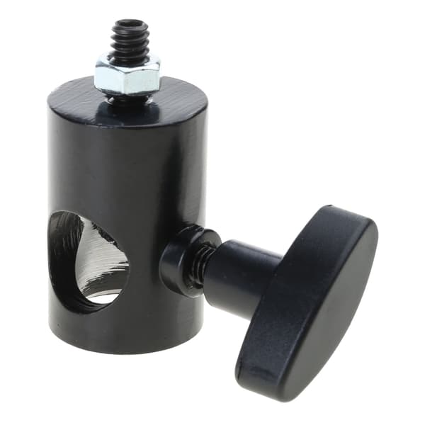 Hurtigadapter Konverter til Lysstativ Speedlight 3/8 Tommer Stud til 1/4 Tommer White Color 45661