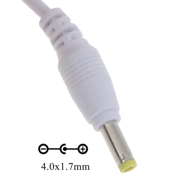 USB til DC-kabel USB han til DC 4.0x1.7mm 5 volt tønde-jack strømkabeladapter 1m