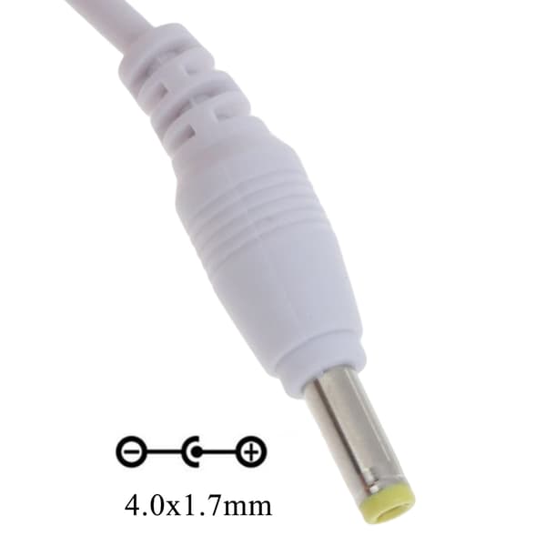 USB till DC-kabel USB hane till DC 4.0x1.7mm 5 Volt Barrel Jack Strömkabeladapter 1m