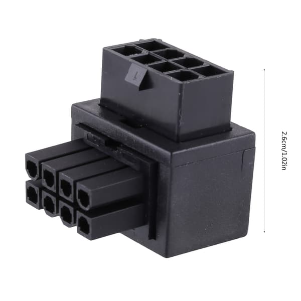 Bundkort CPU 8pin Strømadapter 8Pin Strømstik CPU 8pin 90 Graders Styring