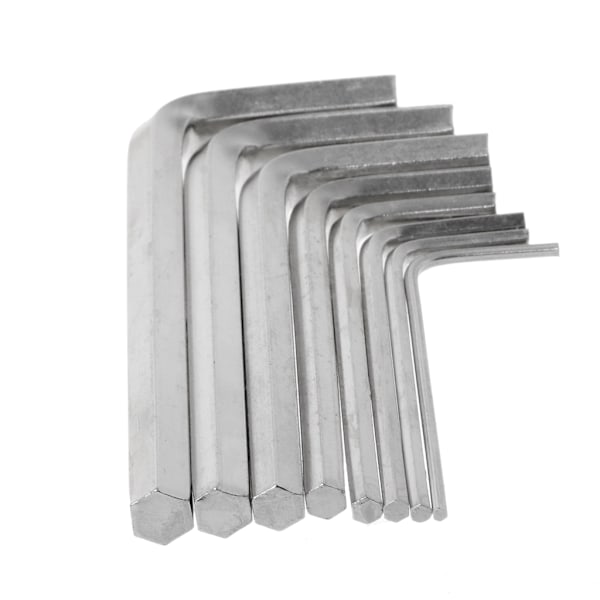 8-pack Allen-nycklar Hexagon Skiftnyckel Verktygssats Skruvmejsel Kit 1,5 mm - 6 mm B