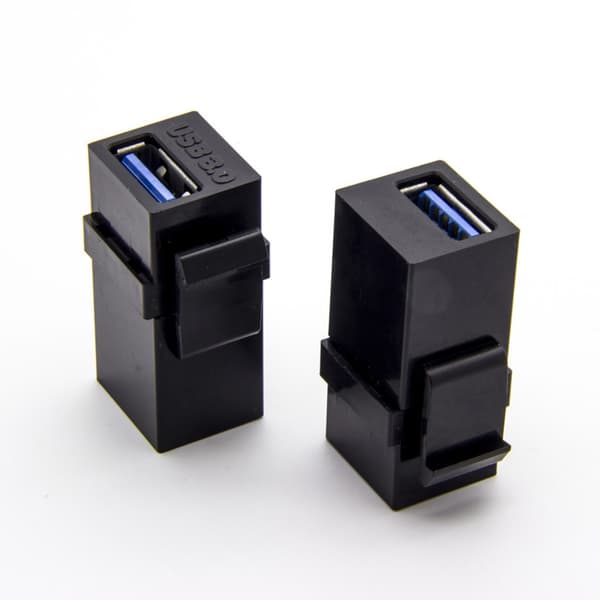 USB 3.0 A Naaras - A Naaras Jatko Keystone Jack Liitinadapteri Seinälevy W