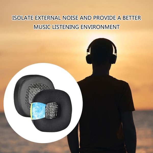 Holdbare Memory Foam Ørepuder til Major1/2 Headsets Komfortable Ørepuder