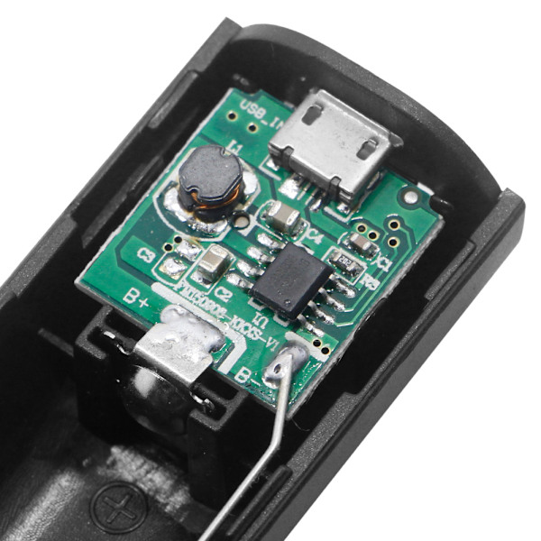 18650 Powerbank Skal Fodral för Power Bank för Mobiltelefoner MP3 MP4 PDA GPS Svetsfri Mobil Strömförsörjning Lättvikt Black