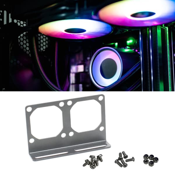 4 cm brobeslag hukommelse overclocking køleventilator støtte til computerkøling og pc-kabinet ventilatorholder 1/2/3 huller null - 3