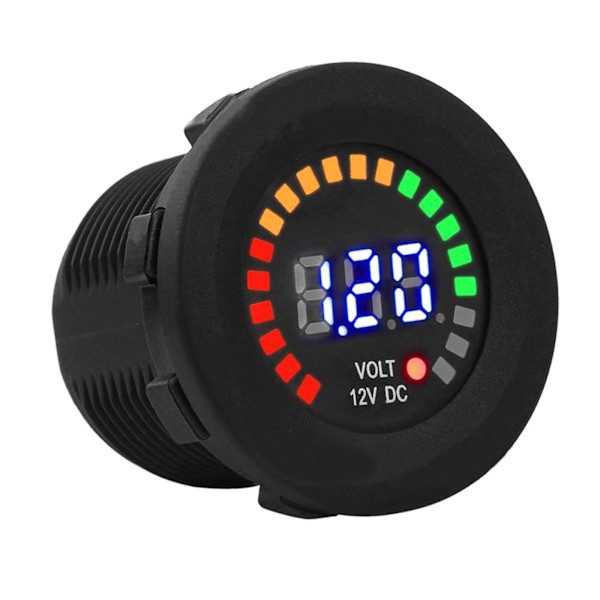 Digital Voltmeter Universal Spänningspanelmätare för Bil Motorcykel Enkel Montering