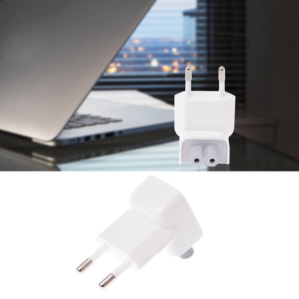 Laptop EU-plugg for Apple for Macbook Reise Lader AC Plugg Adapter Konverter